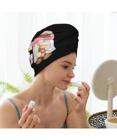 Coffee Gnome Microfiber Hair Towel - Soft Super Absorbent Coral Velvet Quick Dry Wrap for Long Curly & Thick Hair - Women's Hair Care Essential - Buy Online on GoSupps.com