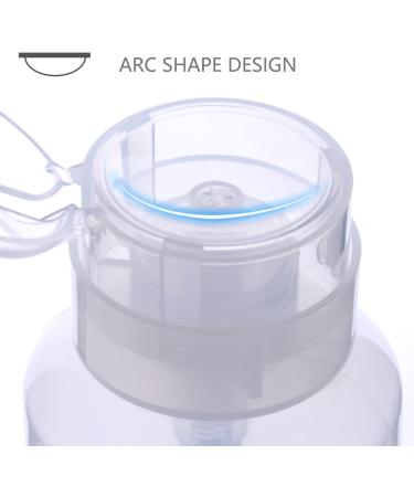 Biutee Lockable Pump Dispenser Bottle 200ml for Nail Polish & Makeup Remover - Clear Empty Bottle - Buy Online on GoSupps.com