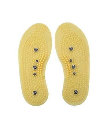 Magnetic Reflexology Insoles  2 Pair Thenar Health Care Massage Shoe Pad Allowable Cut to Size (41-45(CN))