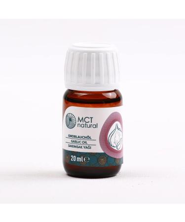 MCT Natural Garlic Oil 20ml - 100% Natural Care Oil | Strengthens Immunity Bones & Fights Hair Loss | Aromatherapy & Antibacterial Natural Cosmetics - Buy Online on GoSupps.com
