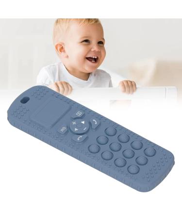 Soft Remote Control Shaped Teething Sensory Toy for Gum Relief - Dark Blue - Buy Online on GoSupps.com