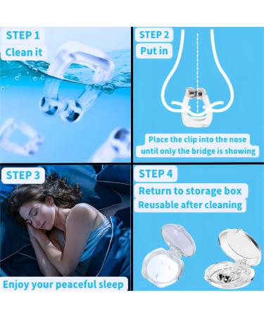 Buy Anti Snoring Devices (6 Pack) - Magnetic Clips & Ear Plugs for Comfortable Sleep | Reusable Snoring Solution for Men & Women - Buy Online on GoSupps.com