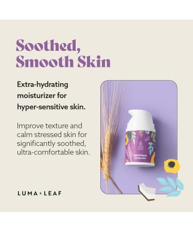 LUMA & LEAF Facial Moisturizer 1.7 Oz - Advanced Relief & Repair Cream with Hemp Seed Oil Niacinamide & Shea Butter - Soothe Skin Naturally - Buy Online on GoSupps.com