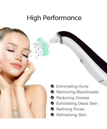 QQcute Blackhead Remover Electric Vacuum Suction Pore Cleaner - Deep Facial Skin Cleaning Beauty Device - Buy Online on GoSupps.com