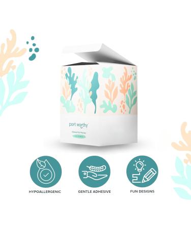 Flower Power Port Cover Patches - Innovative Adhesive Technology | Breathable & Gentle Fabric - 48 Patches per Box for Port Treatment - Buy Online on GoSupps.com