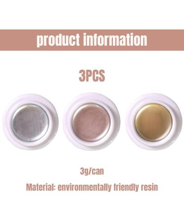 Chrome Nail Polish 3PCS Metallic Gel Nail Polish 3 Grams Fast Drying Metallic Nail Polish Long Lasting 3D Gel Nail Art Chrome Gel Polish Beauty Products - Buy Online on GoSupps.com