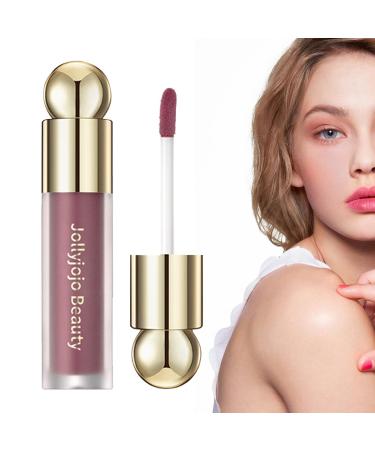WOBBLO Liquid Cheek Blush Moisturizing Blush | Moisturizing Natural and Long Lasting Matte Dye for Mature Skin - Makeup for Cheeks and Lips 03#