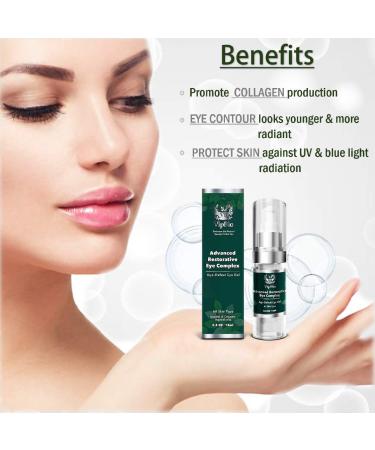 VipBio Organic Restorative Eye Gel for Dark Circles and Puffiness - 0.5 fl. oz - Buy Online on GoSupps.com