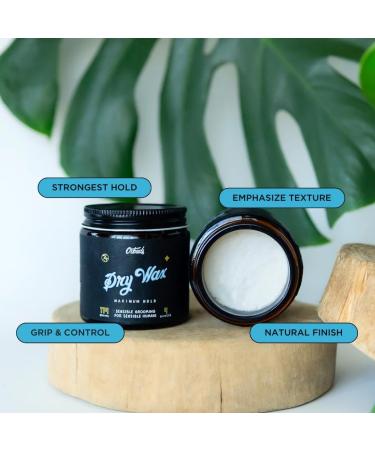 O Douds Dry Wax | Natural Styling Hair Wax | Strong Hold | Bergamot & Green Tea Scent | 4oz - International Shipping Available - Buy Online on GoSupps.com