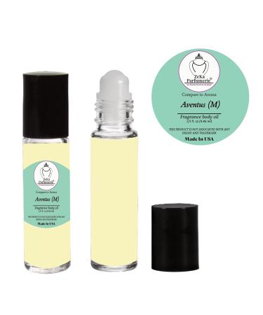 ZEKA PARFUMERIE Aventus (M) Inspired Perfume Oil | Long-Lasting Fragrance Body Oil for Men | Alcohol-Free Roll-On | 1/3 Fl Oz (9.86 mL) Made in USA - Buy Online on GoSupps.com
