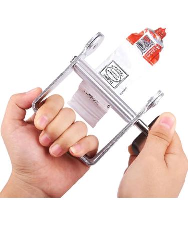 Universal Tube Squeezer - Metal Tool for Toothpaste Hair Color & Cosmetic Tubes - Lazy Dispenser for Effortless Use - Buy Online on GoSupps.com