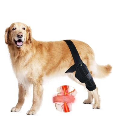 Dog Leg Protector Reduce Pain Inflammation Pet Knee Brace Breathable Pet Supplies Black L - Buy Online on GoSupps.com