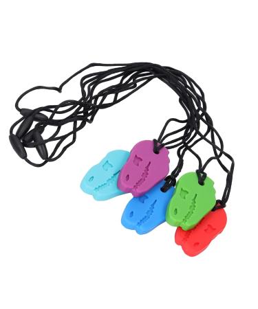Buy 5 Pack Silicone Baby Teethers | Chewable Necklaces for Toddlers - Soothing Gum Relief - Buy Online on GoSupps.com