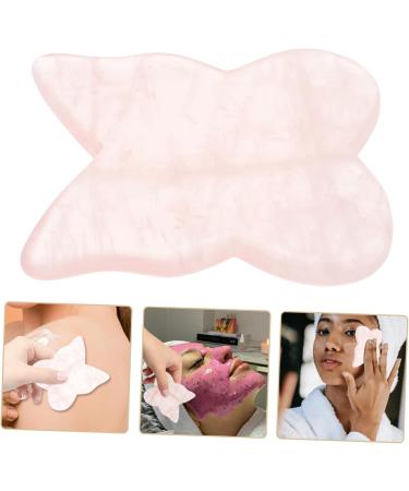 Shop NOLITOY Rose Quartz Gua Sha Butterfly Board - Facial Sculpting Tool for Radiant Skin | Pink Crystal Facial Massager - Buy Online on GoSupps.com