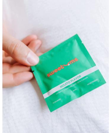 Sweetums Mojito Feminine Wipes - Individually Wrapped, pH Balanced Intimate Wipes - Pack of 10 - Buy Online on GoSupps.com