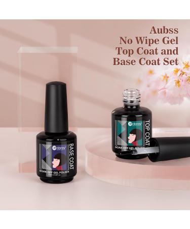 Mobray 15ml No Wipe Gel Top Coat and Base Coat Set Shine Finish and Long Lasting Soak Off LED Gel Base Top Coat Glossy Shine Finish.(2 Pcs) 2pcs - Buy Online on GoSupps.com