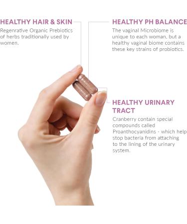 Nutritional Roots Women's Probiotics for Vaginal Health and Gut Health, Organic Prebiotics, Probiotics, Cranberry Extract, Third Party Tested, Doctor's Choice, 60 Servings - Buy Online on GoSupps.com