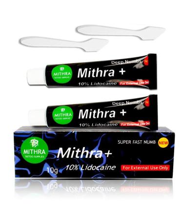 Mithra Plus 10% Lidocaine Numbing Cream (2pcs) - Fast-acting Pain Relief - Buy Online on GoSupps.com