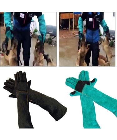 Animals Handling Gloves Anti-Bite/Scratch Thickened Protection Gauntlet for Cat Dog Ferret Wild Bird Pet Handling - Buy Online on GoSupps.com