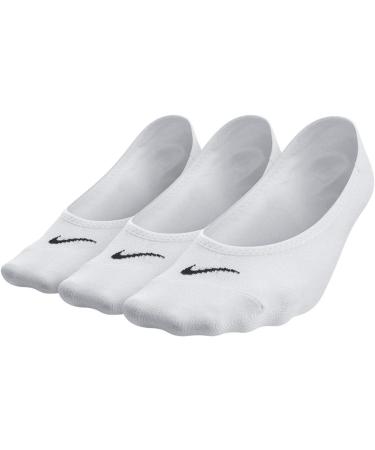 Nike Women's No Show Socks - Lightweight 3 Pack | White & Black - International Shipping Available - Buy Online on GoSupps.com