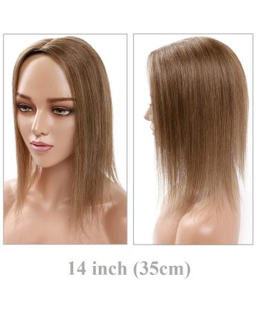 Buy Sego Hair Part Topper - Remy Real Hair Clip In Extensions for Women - Light Brown #6 - 40cm 50g - Thicker 130% Density - Buy Online on GoSupps.com
