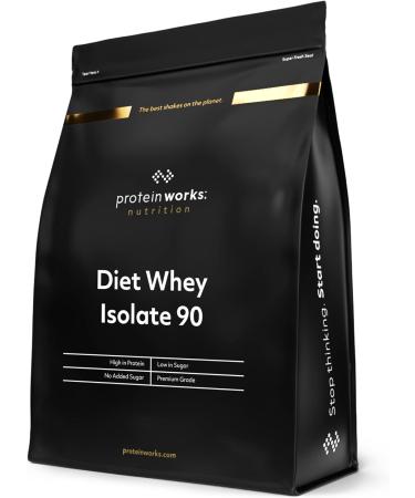 Diet Whey Isolate 90 - Tasteless Whey Protein Isolate 500g | The Protein Works | Low Fat Low Lactose Low Sugar - Buy Online on GoSupps.com