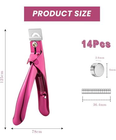 VIDSTW Nail Clipper with 14 Magnets Length Adjuster Nail Clippers with Comfort Grip Nail Clippers Gel Nails Fingernail Clippers Removable Nail Clippers for Artificial Nails Acrylic Nails Natural - Buy Online on GoSupps.com