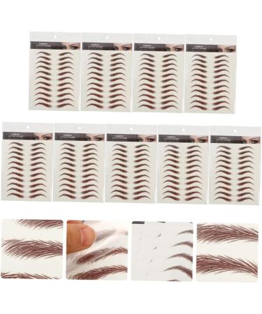 FOMIYES 54 Sheets Waterproof Eyebrow Stickers Waterproof Stickers Makeup Brow Sticker Temporary Brow Tattoos - Buy Online on GoSupps.com