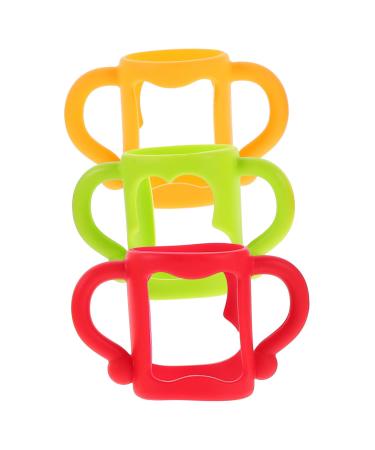 ULDIGI 3 Pcs Bottle Handle Bottle Soft Handles Bottle Holder Feeding Bottles Handle for Milk Bottle Holder Bottle Holder Soft Feeding Bottles Handles