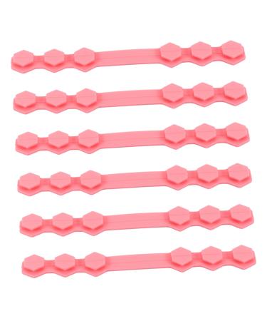 Ipetboom 10 pc mask hook silicone linyard adjustable earrings Earring the adjustable stand face extension of the earreman mouth ear for pink buckle pebbles mouth protection 14.7x1.9cm