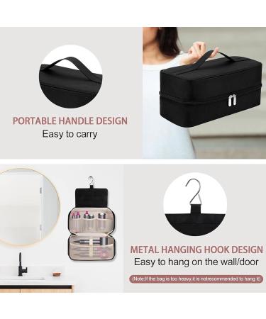 Blow Dryer Bag | Thick Waterproof Blow Dryer Curling Wand Organizer Bag Double Zippers Portable Hair Travel Bag Organizer for Travel Business Trips - Buy Online on GoSupps.com