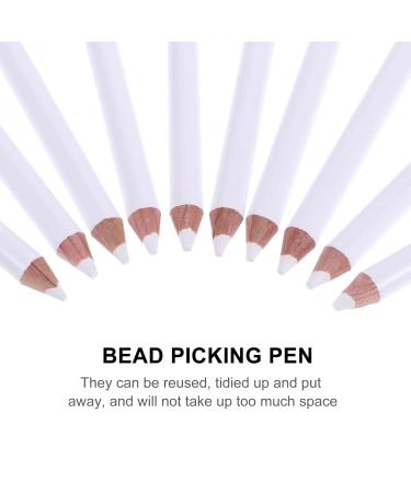 Fomiyes 30pcs Wax Picking Pencil for Nail Art & DIY Jewelry Decoration - White Strass Picking Stift - Buy Online on GoSupps.com