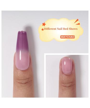 Buy MAYCHAO 15ML Color Changing Gel Nail Polish - Indigo-Coral Temperature Change Soak Off - Perfect for Nail Art & DIY Gifts - Free International Shipping - Buy Online on GoSupps.com