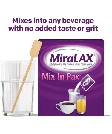 MiraLAX Laxative Powder 40 Count Single Dose Packets for Gentle Constipation Relief - Buy Online on GoSupps.com