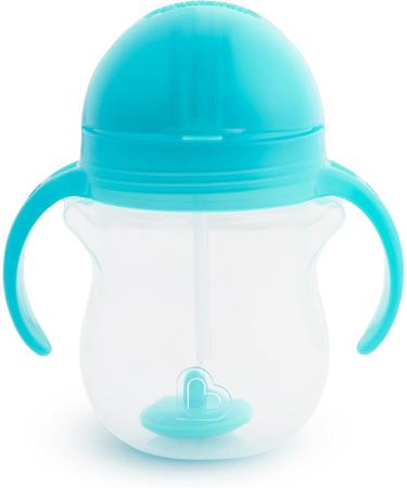 Munchkin Any Angle Click Lock Weighted Straw Trainer Cup  Blue  7 Oz 1 Count (Pack of 1) Blue - Buy Online on GoSupps.com