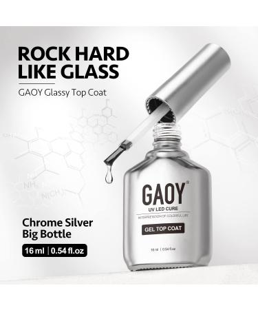 GAOY 16ml 2 Pcs Glassy Gel Top Coat and Base Coat Set No Wipe Foundation Combination for UV Light Cure Nail Polish - Buy Online on GoSupps.com