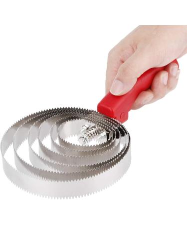 Weikeya Horse Itching Brush Metal Livestock Brush Curry Shedding Comb with Soft Hand Grip for Large Six Stainless Steel Ringed - Buy Online on GoSupps.com