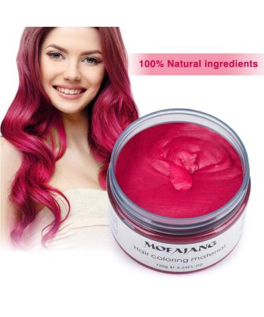 Temporary DIY Hair Color Wax - Soft Red Instant Hair Color Cream for Men & Women | 4.23 oz Natural Hairstyle Solution - Buy Online on GoSupps.com