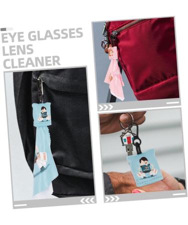 4pcs Keychain Glasses Cleaner - Portable Lens Wipes & Screen Cleaning Cloths for Glasses & Phones - Buy Online on GoSupps.com
