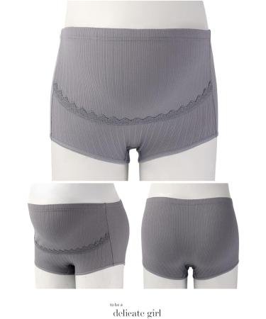Hedywei Maternity Knickers High Waist Underwear Belly Support Cotton Over Bump Seamless - L Bean Paste Red - Buy Online on GoSupps.com