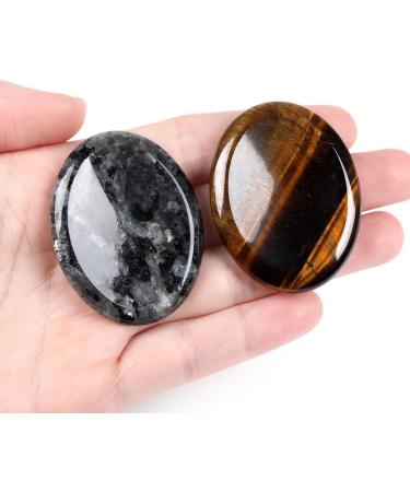 Buy Tiger Eye Thumb Stone - Natural Healing Crystal for Stress Relief Fortune Telling & Energy Balancing | International Shipping - Buy Online on GoSupps.com