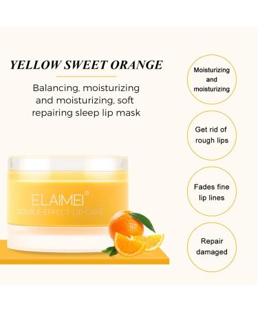 Buy Lip Sleeping Mask & Scrubs - Overnight Moisturizer for Dry Cracked Lips | Exfoliate & Repair | Orange Lip Treatment - Fast International Shipping - Buy Online on GoSupps.com