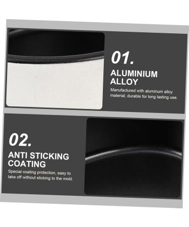 Zerodeko 6 Pcs Cake Mold Chocolate Muffins Dessert Molds Fondant Pudding Mold Baking Supplies Aluminum Alloy 12X9X4cmx3pcs Assorted Colorx3pcs - Buy Online on GoSupps.com