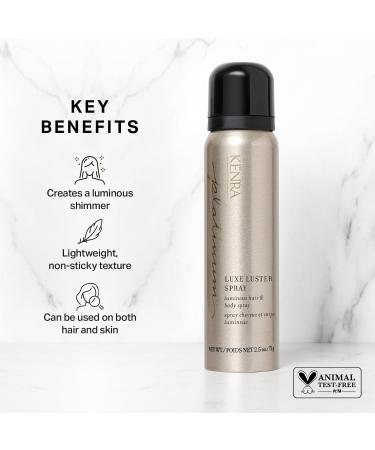 Kenra Platinum Luxe Luster Spray | Luminous Hair & Body Spray | All Hair Types | 2.5 oz - Buy Online on GoSupps.com