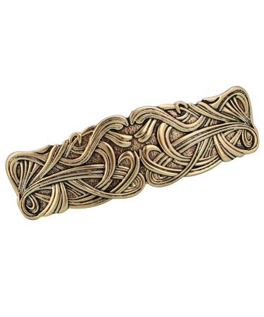 hair clip Vintage Viking Headwear Celtic Knot Protection Hair Clip Barrettes Gift 65mm Golden as described