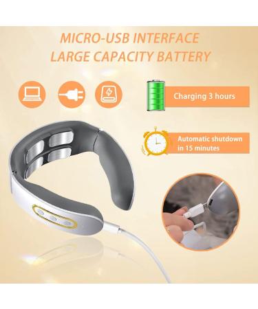 Buy Wireless Neck Massager with Heat | 6 Modes & 9 Intensity Levels - Pain Relief for Home Office & Travel - Buy Online on GoSupps.com
