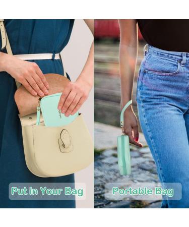Wish Women Sanitary Napkin Storage Bag - Portable Feminine Period Pouch in Mint Green - Buy Online on GoSupps.com