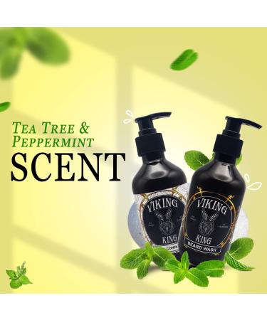 Viking King Beard Conditioner - Tea Tree & Mint - 300ml | Best Beard Care for Men - International Shipping Available - Buy Online on GoSupps.com