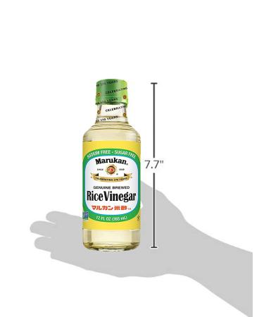 Marukan Genuine Brewed Rice Vinegar 12oz Glass Bottle - Premium Quality - Buy Online on GoSupps.com