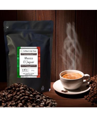Coffee In My Face - Mexico El Jaguar | Freshly Roasted Whole Coffee Beans To Grind At Home | Medium Roast | Single Origin | 100% Arabica Coffee - 200g (Whole Coffee Beans) - Buy Online on GoSupps.com